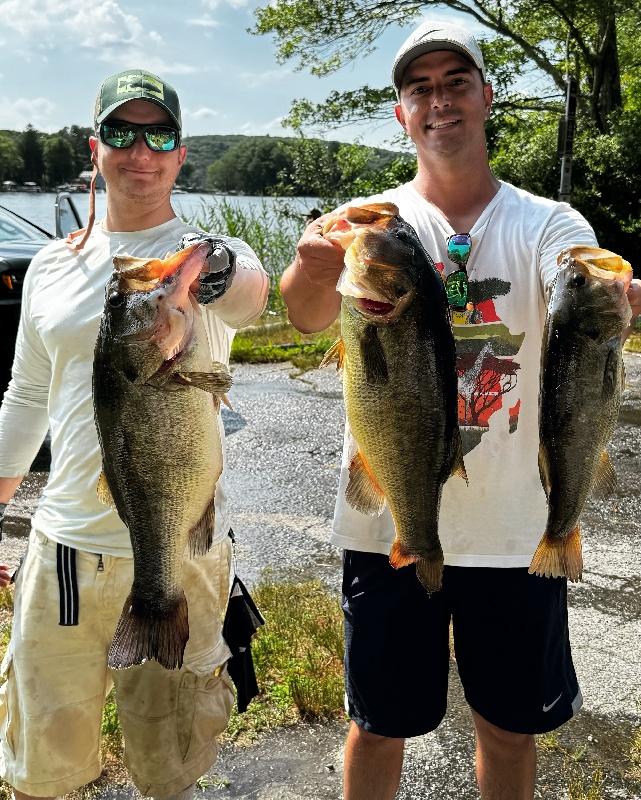 7.4Lber and Matt with a 6+Lber. 